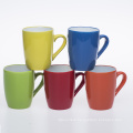 glazed ceramic mug for coffee red black green mug
